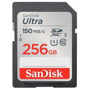 كارت ميموري الترا سان ديسك، 256 جيجابايت، 150 ميجابايت/ثانية، SDSDUNC -150MB/s - اسود