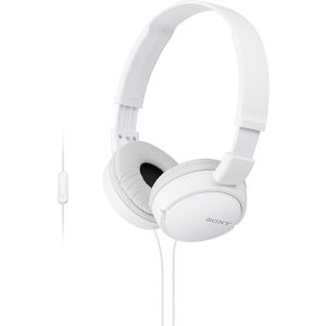 Sony MDR-ZX110AP Extra Bass Smartphone Headphone - White