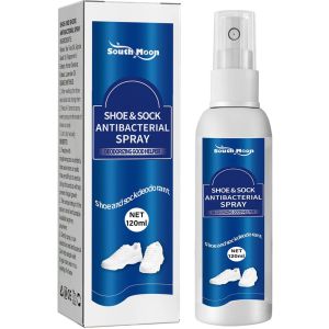 Shoe And Socks Spray, Anti-Bacterial, 120 Ml - White Blue