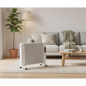 Media Tech MT-CH200 Mica Heater, with Fan, 2000 Watts, Display, Remote Control - White