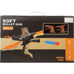 Plastic Toy Gun for Boys, Arc Shape, 12 Pieces - Multicolor