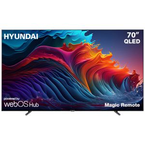 Hyundai L70HYNDA750 Smart TV, 70 inches, 4K QLED, Magic Remote, Built-in Receiver - Black