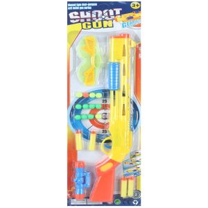 Plastic Toy Gun for Kids, 19 Pieces - Multicolor