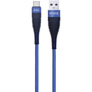 Iconz XBC06L Bazix Type-C Cable, 2.4 Ampere - Blue