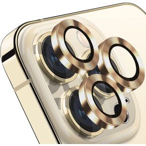 Glass Lens Protector, Compatible with iphone 14 Pro - Gold