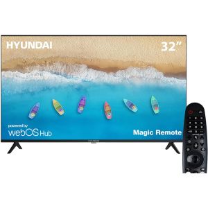 Hyundai L32HYNDA610 Smart TV, 32-inch, LED, HD, Built-in Receiver, Magic Remote - Black