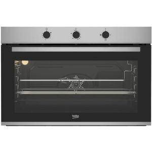 Beko BBWHT12104XS Built-In Gas Oven, 90 cm, Cooling Fan - Silver