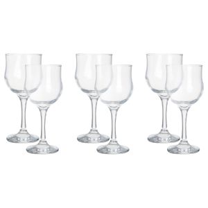 Pasabahce Glass Cup Set, 6 Pieces - Clear