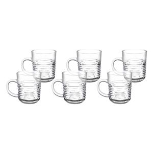 Blink Max Mug Set, 6 Pieces, 230 ml - Clear
