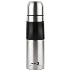 Fagor Basique Stainless Steel Thermos, 500 ml - Black Silver