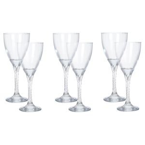 Pasabahce Glass Drinkware Set, 6 Pieces, 205 cc - Clear
