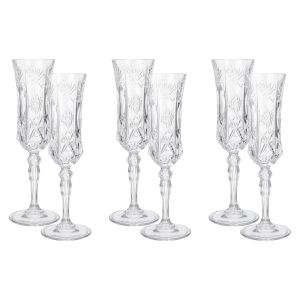 RCR Glass Cup Set, 6 Pieces, 160 ml - Clear