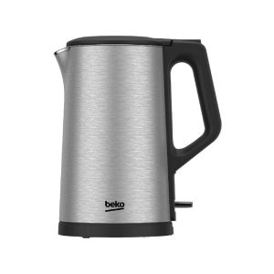 Beko Electric Kettle, 1.5 Litres, 2200 Watts, WKM 7322 - Black Silver