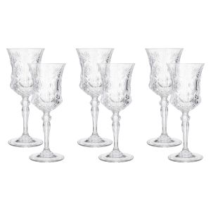 RCR Glass Cup Set, 6 Pieces, 230 ml - Clear