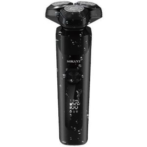 Sokany SK-391 Men Professional Multifunctional Razor Beard Trimmer, Battery 600 mAh, Digital Screen - Black