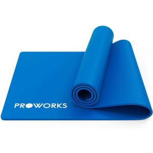 Non-Slip Exercise Mat With Carrying Strap, 183 X 58 X 1 Cm - Grey