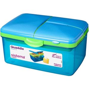 Sistema Plastic Lunch Box, Capacity 2 Liters - Blue