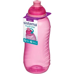 Plastic Water Bottle Sistema, 330 Ml - Fuchsia