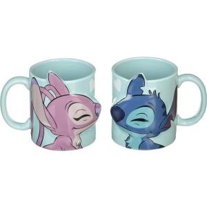 San3390 3D Stitch Mug Set, 2 Pieces, 300 Ml - Multi Color