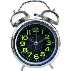 Metal Alarm Clock - Silver