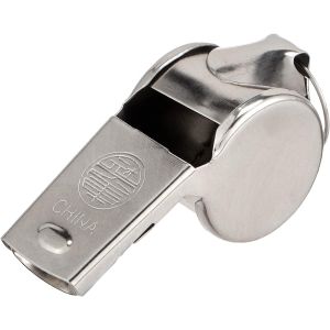 Sports Referee Whistle, Metal - Silver
