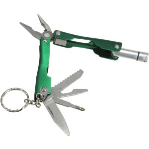 Multi-Purpose Folding Pliers, Stainless Steel - Green
