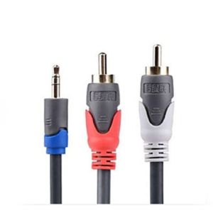 2B CV203 DC2 to RCA cable, 1.8 m - Black