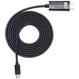 2B CV226 Cable from Type C Male to HDMI Male, 1.8 metres - Black