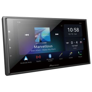 مشغل ميديا للسيارة بايونير، شاشة تاتش 6.8 بوصة، بلوتووث، USB، DMH-Z6350BT - اسود