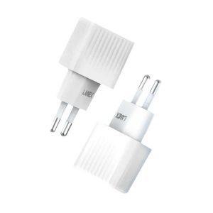 Lanx Wall Charger, 20 Watt, Two Ports - White