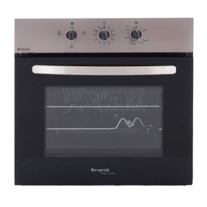 Nardi FGX08XN Built-In Gas Oven, 60 Cm, 67 Litres - Black Silver