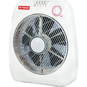 Fresh Box Fan,12 Inch, 3 Speeds - White