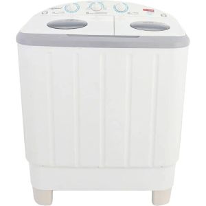 Fresh FWT8000NB Top Load Half Automatic Washing Machine, 2 Motors, 8 Kg - White