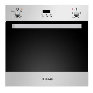 Hoover HGEGF2DD Built-In Gas Oven, 60×60 cm, 66 Liter - Black Silver