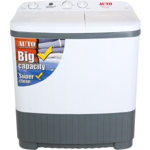 Auto TW-6000 Mandoo Half Automatic Washing Machine, 2 Tube, 6 kg - white Grey