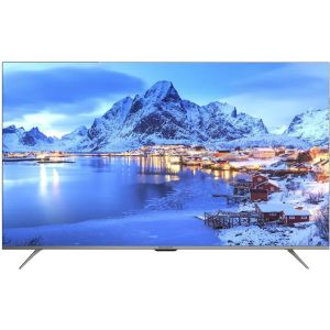 Sharp 4T-C65DL6EX smart LED TV, 65 inch, Frameless, 4K, With Built in Receiver - Silver