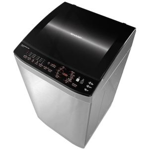 Sharp ES-TN11GSLP Top Automatic Washing Machine, Pump, 11 Kg - Silver Black