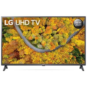LG 43UP7500PVG Smart LED TV, 43 Inch, with Built-in Receiver, UHD, 4K Active HDR WebOS Smart AI ThinQ - Black
