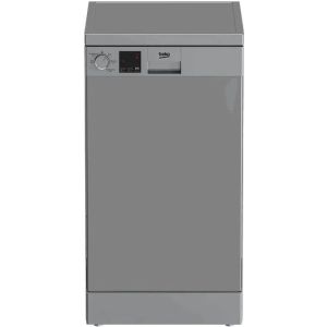 Beko DVS05020S Dishwasher, 45 cm, 10 Persons, LED Display - Silver