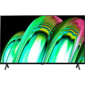 LG OLED55A26LA Smart TV, 55 Inch, AI ThinQ Technology, 4K OLED, Cinematic Design - Black