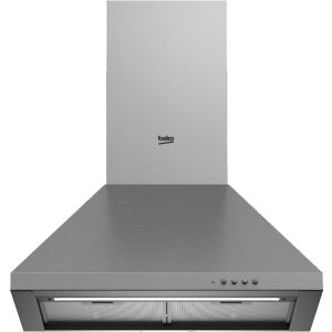 Beko CWB 6441XN Built-in Pyramid Hood, 60 cm, Carbon Filter, 3 Speed Levels - Silver