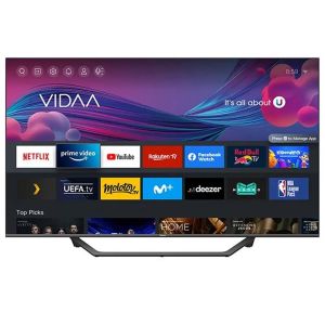 Hisense 55A7EG2 Smart TV With Built-in Receiver, 55 Inch, QLED, 4K, VIDAA Ultra Slim - Black