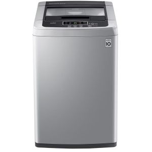 LG T9586NDKVH Top Automatic Washing Machine, TurboDrum™ Technology, 9 kg - Silver