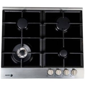 Fagor 5CFI-64GLSTXA Gas Built-In Hob, 60 cm, 4 Burner - Black Silver