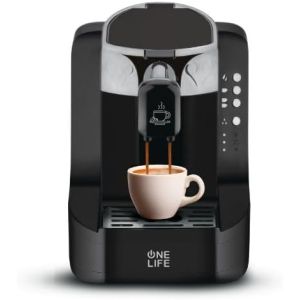 ماكينة تحضير القهوة ون لايف، 1 لتر، 2 كوب، 750 وات، TC70G - أسود فضى