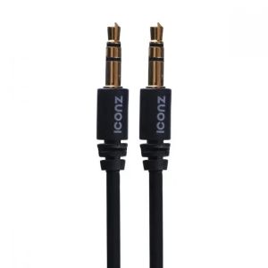 Iconz JCS1K AUX Cable, 1 Meter - Black