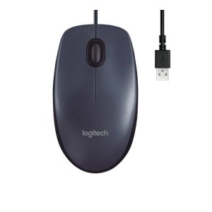 Logitech M90 Optical Wired Mouse - Black