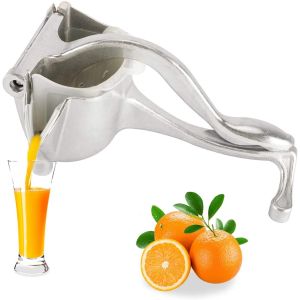 Aluminium Orange Manual Squeezer - Silver