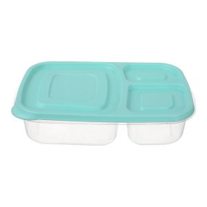 El Hoda Plastic Lunch Box, 3 Eyes, 1.1 Liter