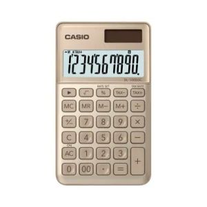 آلة حاسبة مكتبية انيقة كاسيو، SL-1000SC-GD-N-DP - ذهبي